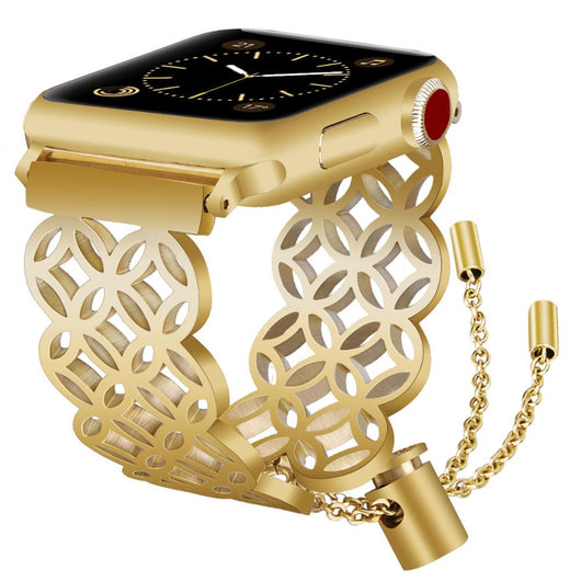 Correa Mariposa Floral de Acero Inoxidable Compatible con Apple Watch - Image 5
