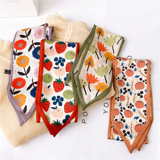 Pañoletas Estampadas Versátiles - Accesorios Decorativos Multiuso