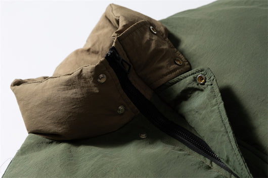 Abrigo Acolchado de Algodón con Cuello Alto - Image 18