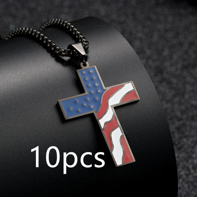 Collar Patriótico con Cruz y Bandera - Image 12