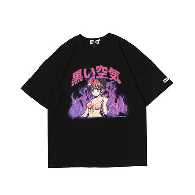 Playera con Estampado de Llamas - Image 11