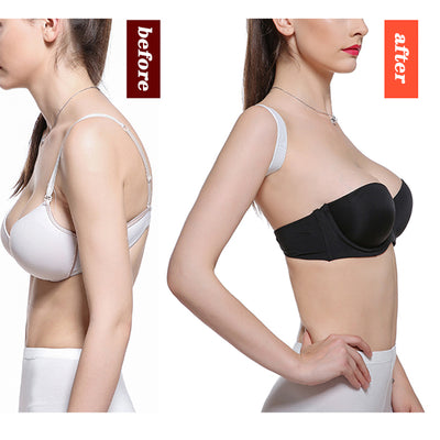 White posture correction belt with adjustable shoulder straps and a central rectangular pad for back support. - Image 2