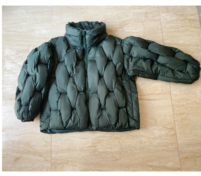 Chaqueta Acolchada de Algodón Tejido Torsionado Talla Grande - Image 17