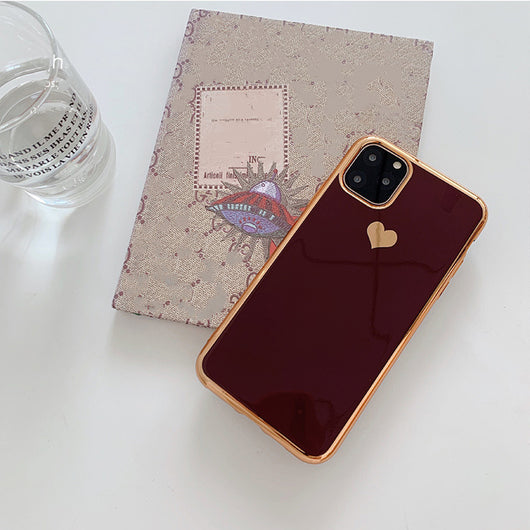 Funda Teléfono Chapado en Oro con Diseño de Amor - Image 22