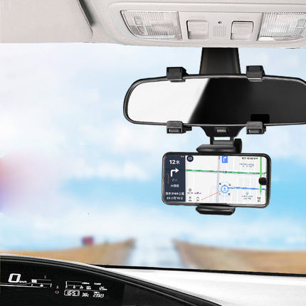 Soporte Ajustable para Celular en Espejo Retrovisor