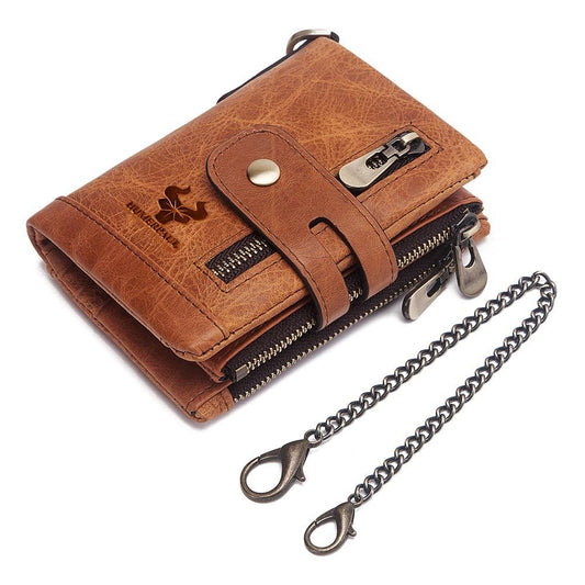 Billetera Retro de Cuero para Hombre con Múltiples Tarjetas y Protección RFID - Image 2