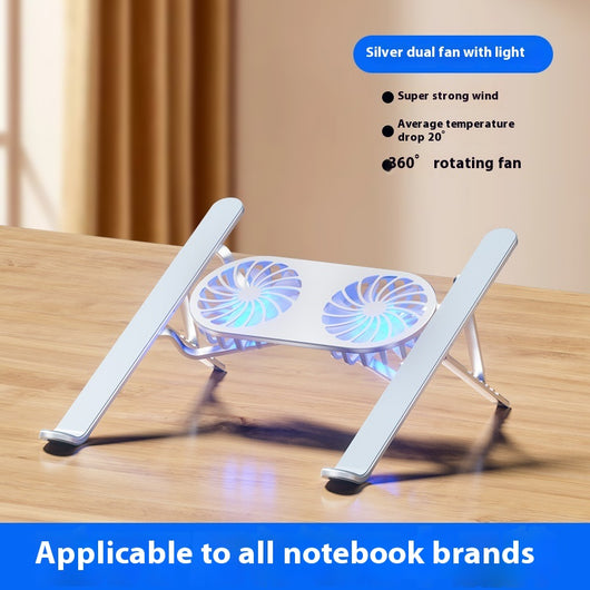 Soporte Ajustable de Aluminio para Laptop y Tablet con Ventiladores Duales - Image 8