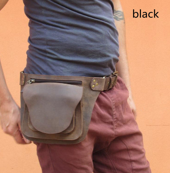 Bolsa de Cintura Punk Medieval Retro - Estilo Europeo y Americano para Hombre