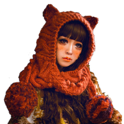 Gorro y Bufanda de Lana Tejida a Mano para Mujer - Image 7
