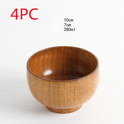 Cuenco de Madera de Azufaifa Estilo Japonés Natural - Image 14
