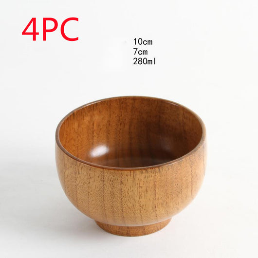 Cuenco de Madera de Azufaifa Estilo Japonés Natural - Image 14