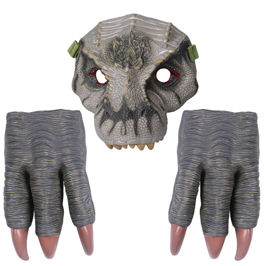 Set de Disfraz Dinosaurio con Máscara, Garras y Accesorios de Juego