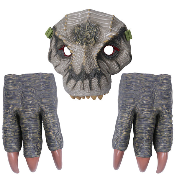Set de Disfraz Dinosaurio con Máscara, Garras y Accesorios de Juego