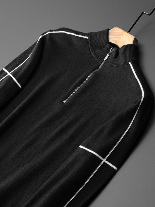 Suéter Ligero de Cuello Alto con Cierre para Otoño e Invierno - Image 13