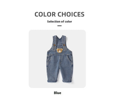 Overol Denim Infantil con Estampado Retro Vintage - Image 14