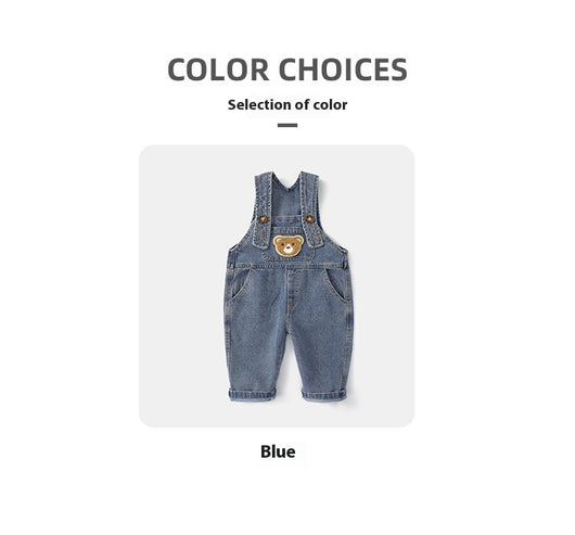 Overol Denim Infantil con Estampado Retro Vintage - Image 14