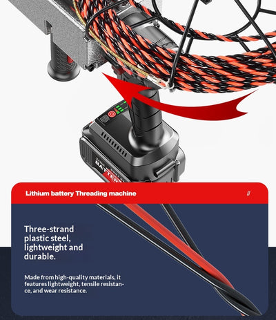 Máquina Enhebrador de Cable Automática Brushless con Batería de Litio para Electricistas - Image 14