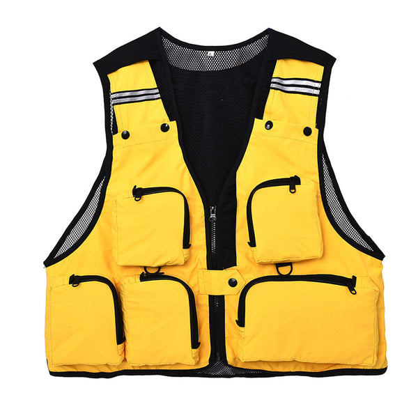 Chaleco Multibolsillo para Fotografía y Pesca Unisex