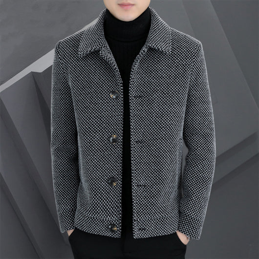 Abrigo Acolchado de Terciopelo para Hombre - Image 4