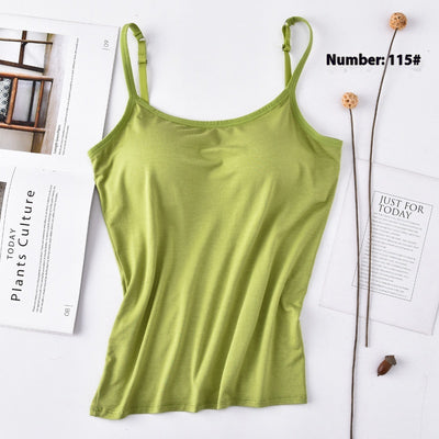 Chaleco Modal Ajustable para Mujer - Top Tubo Interior sin Sostén - Image 12