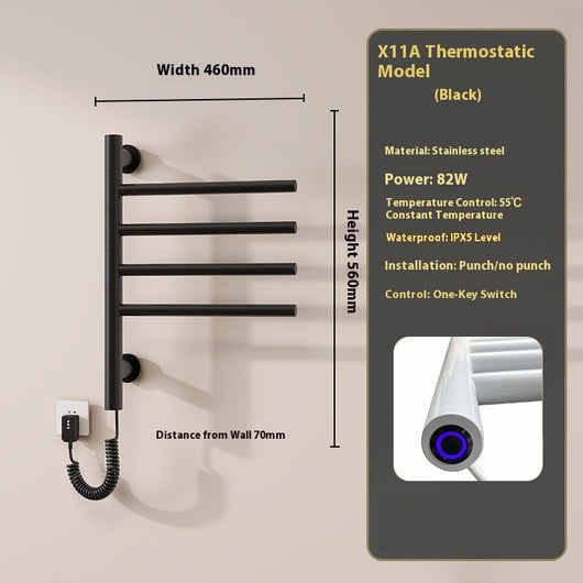Toallero Eléctrico Inteligente con Temperatura Constante sin Instalación - Image 24