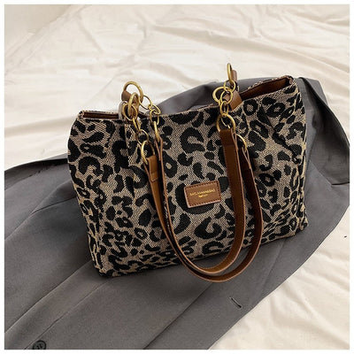 Bolsa de Hombro Estampado Leopardo Multiuso - Gran Capacidad y Estilo - Image 16