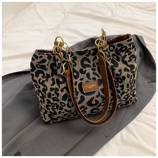 Bolsa de Hombro Estampado Leopardo Multiuso - Gran Capacidad y Estilo - Image 16