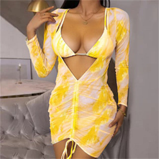 Bikini Tie-Dye Malla Europeo Americano - Image 15