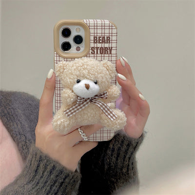 Funda para Teléfono con Osito de Peluche a Cuadros - Image 8