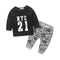 Pantalones Casuales Estampado Panda - Traje Descontracturado