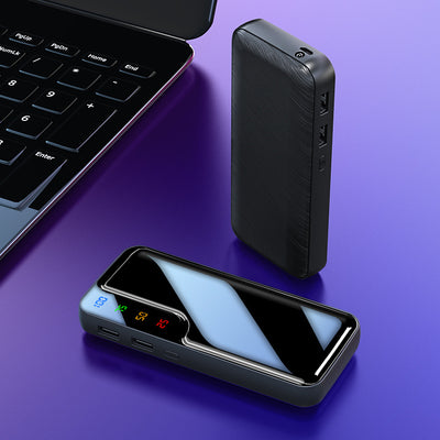 Power Bank de Espejo con Textura Cuero - 5 Secciones Premium - Image 12