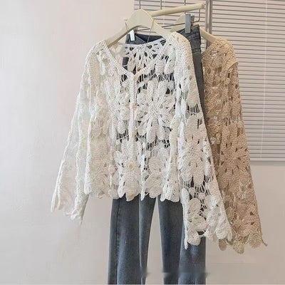Blusa de Crochet Calada para Playa - Image 19