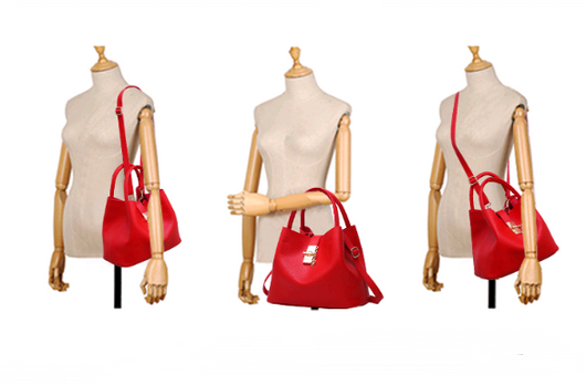 Bolso Bandolera Mujer Piel PU Patrón Grabado Tipo Lichi - Bolsa Tipo Cubo Elegante y Resistente - Image 10