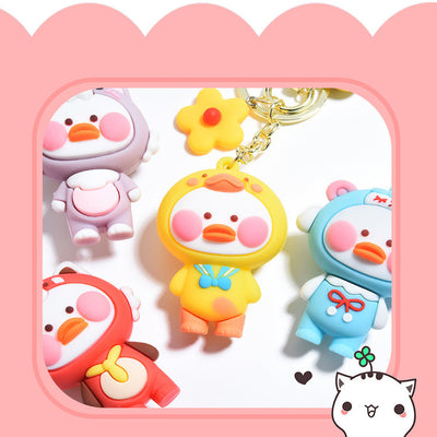 Llavero Pato Dudu de Epoxy - Adorable Accesorio Cartoon Viral - Image 9