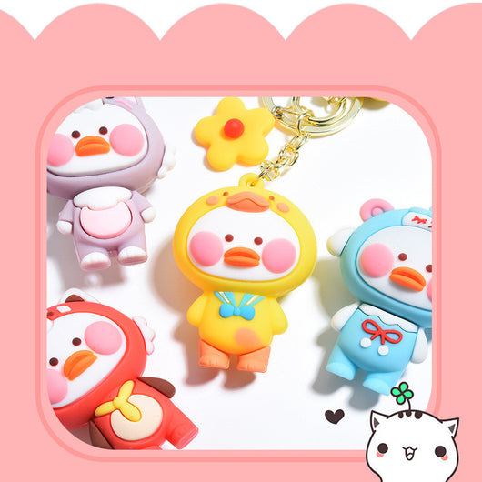 Llavero Pato Dudu de Epoxy - Adorable Accesorio Cartoon Viral - Image 9