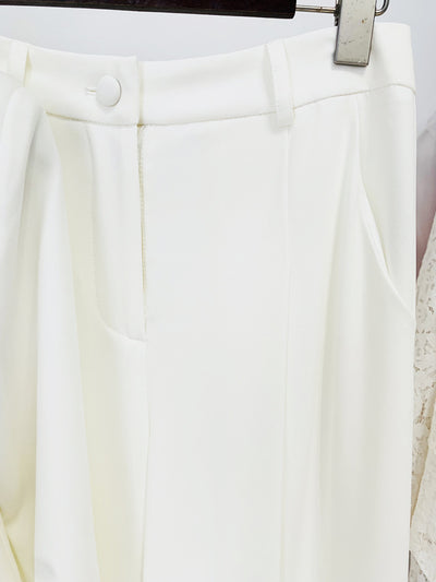 Traje Elegante de Estilo Británico con Chaqueta Corta Bordada y Pantalón Ancho - Image 28