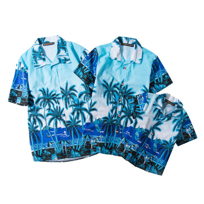 Camiseta de Playa Estampada para Toda la Familia - Algodón Premium