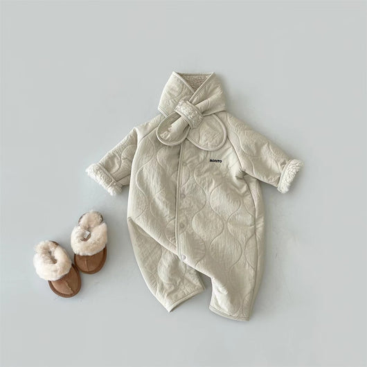 Traje de Gateo Acolchado con Forro de Lana - Calidez Total para Bebés - Image 3