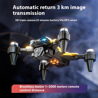 Dron con Triple Cámara HD para Fotografía Aérea con Control Remoto - Image 4
