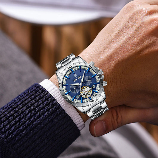 Reloj Mecánico Automático Star Sea con Banda de Acero - Image 2