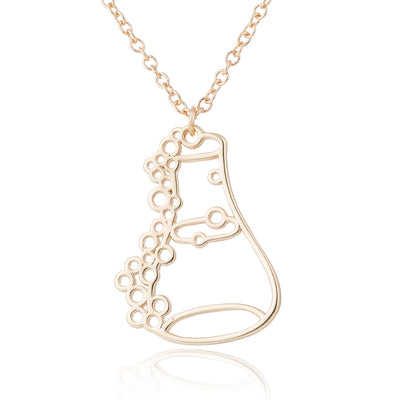Collar Colgante Botella de Acero Inoxidable Estilo Europeo Americano - Image 6