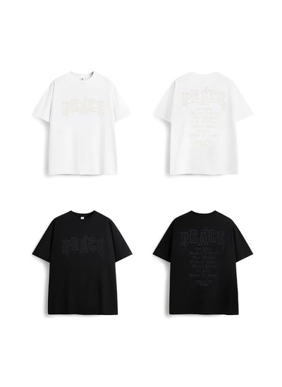 Camiseta Holgada Estampado Foam Puff para Hombre - Image 13