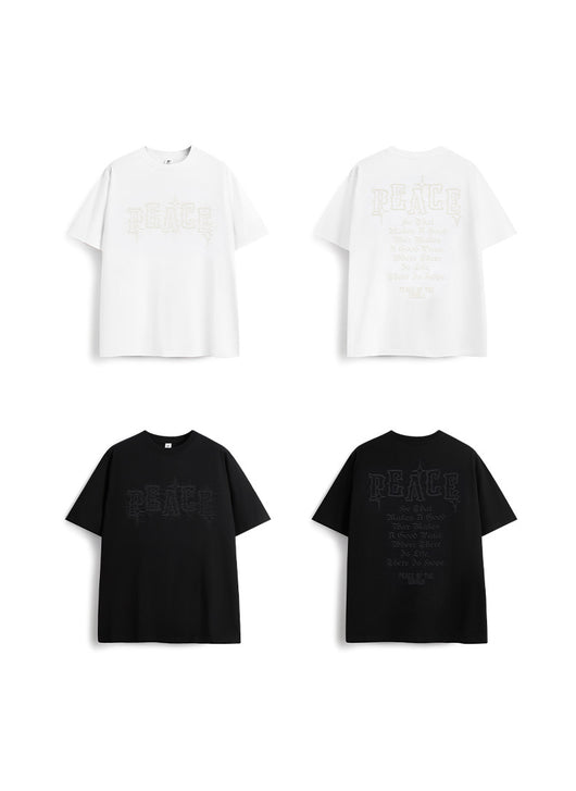 Camiseta Holgada Estampado Foam Puff para Hombre - Image 13