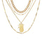 Minimalist Pineapple Pendant Necklace for Women Dorado