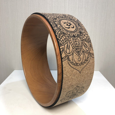 Rueda de Yoga en Corcho con Diseño de Veta de Madera - Image 11