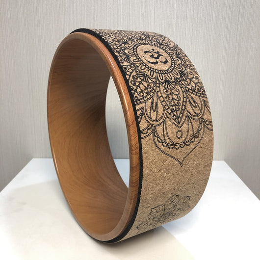 Rueda de Yoga en Corcho con Diseño de Veta de Madera - Image 11