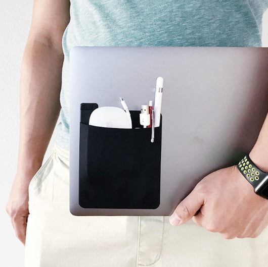 Organizador Adhesivo para Laptop - Bolsa de Almacenamiento Trasero - Image 5