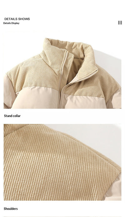 Abrigo Acolchado Unisex de Cuello Alto para Invierno - Image 17