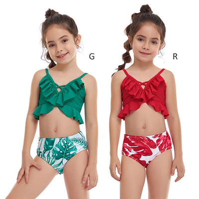 Traje de Baño de Dos Piezas con Volantes para Niña - Image 12
