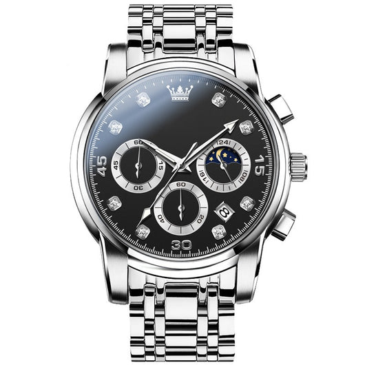 Reloj de Cuarzo Multifuncional para Hombre en Acero Inoxidable - Image 8